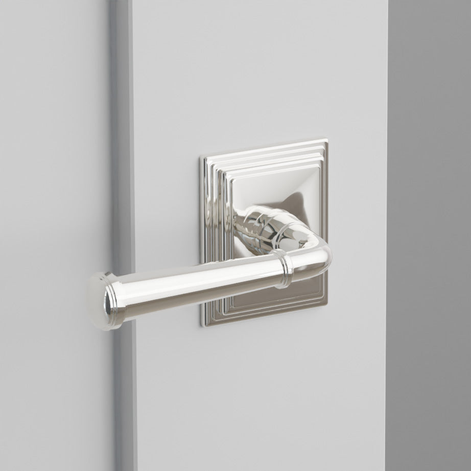 Merrimack Door Lever on Wilshire Rosette