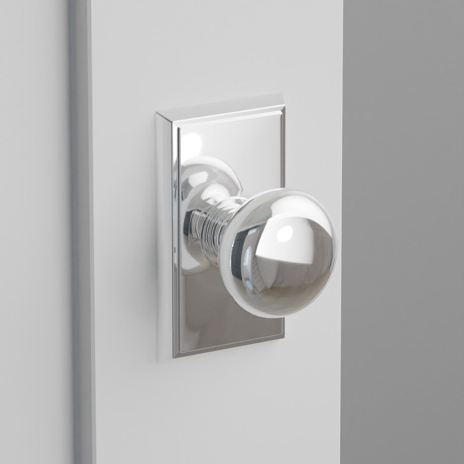 Providence Door Knob on Rectangular Rosette