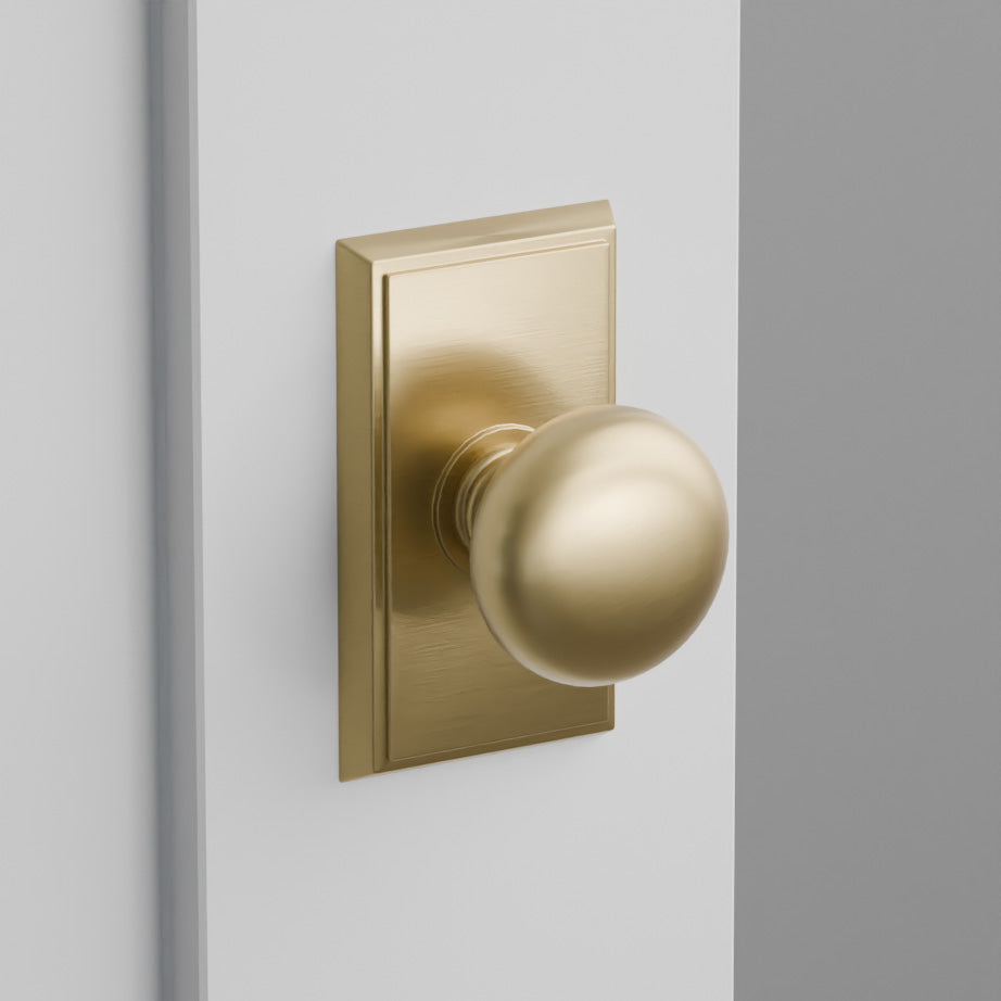 Providence Door Knob on Rectangular Rosette