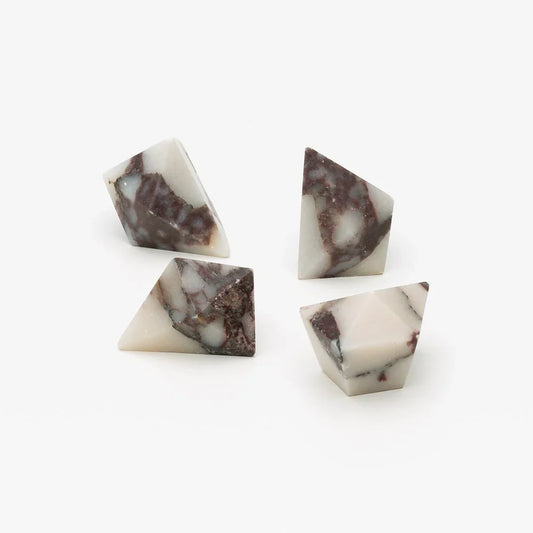 Viola Marble Prism Cabinet Knob