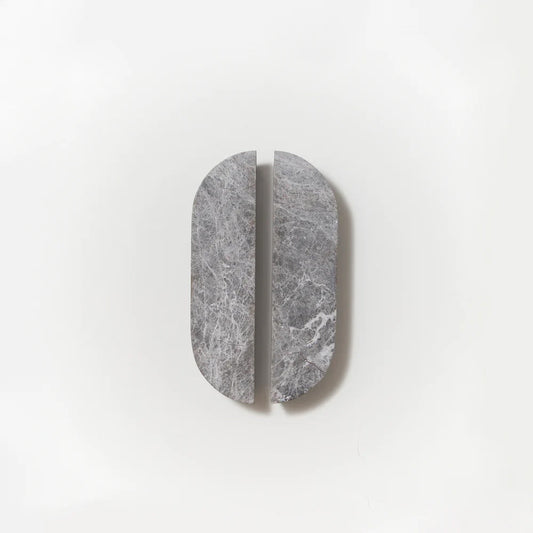 Grey Tundra Marble Dot Handle [Pair]