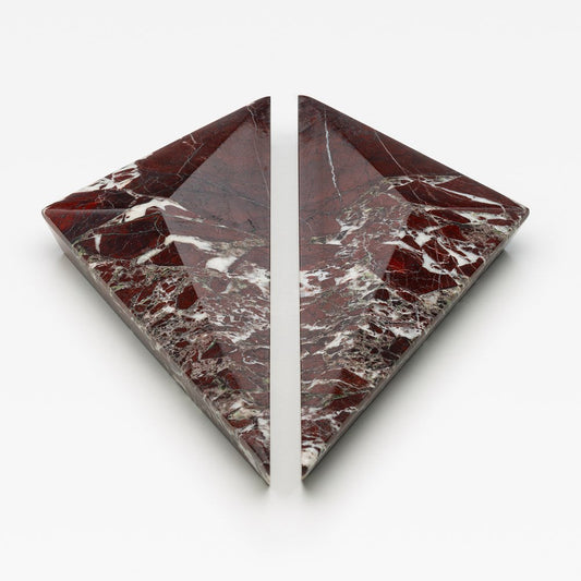 Rosso Prism Marble Cabinet Handle [PAIR]