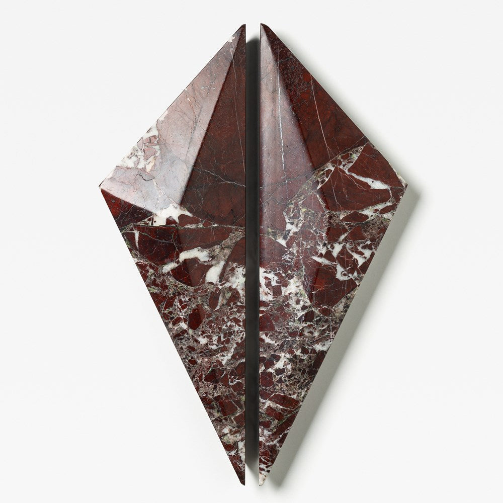 Rosso Prism Marble Cabinet Handle [PAIR]