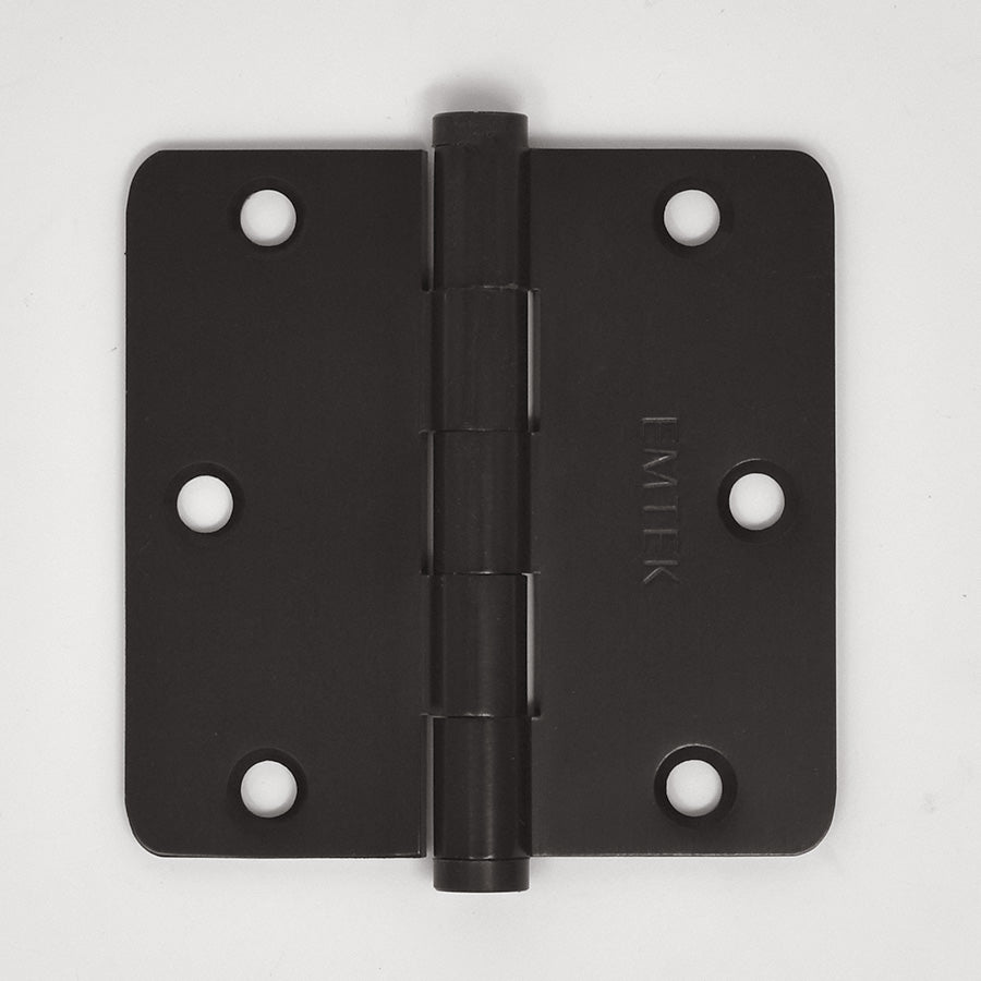 Solid Brass Residential 1/4" Radius Corner Hinge (Pair)