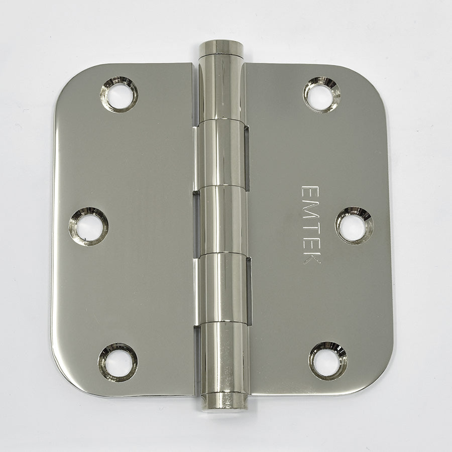 Solid Brass Residential 5/8" Radius Corner Hinge (Pair)