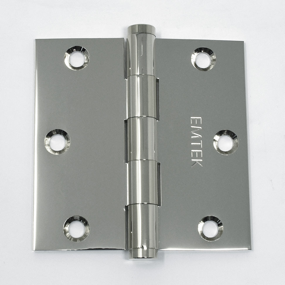 Solid Brass Heavy Duty Square Corner Hinge (Pair)