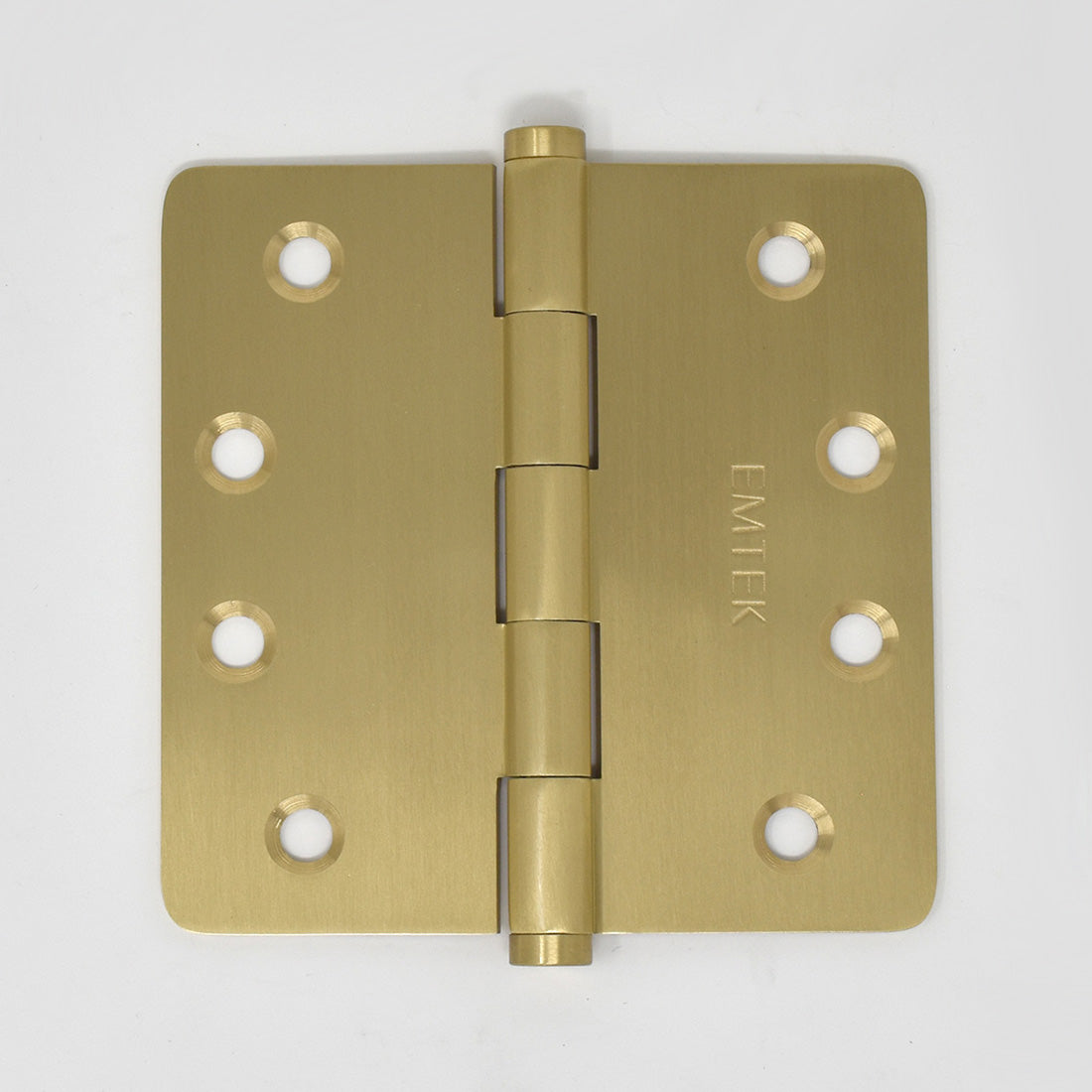 Solid Brass Residential 1/4" Radius Corner Hinge (Pair)