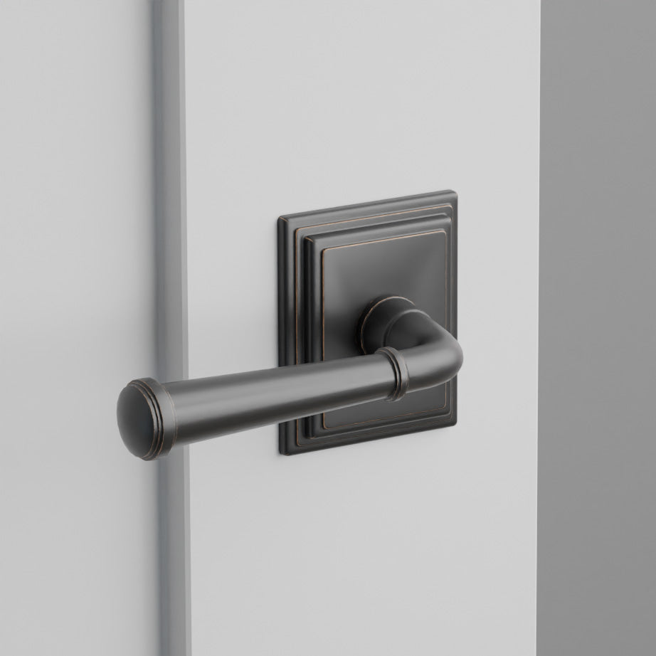 Merrimack Door Lever on Wilshire Rosette