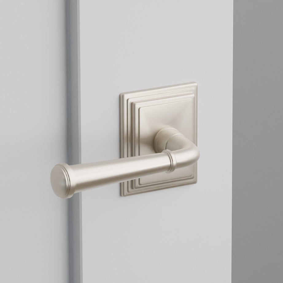 Merrimack Door Lever on Wilshire Rosette