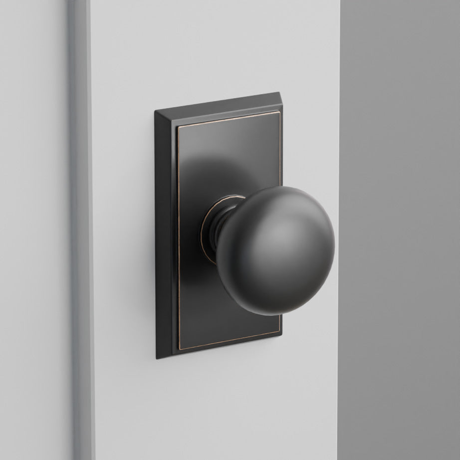 Providence Door Knob on Rectangular Rosette