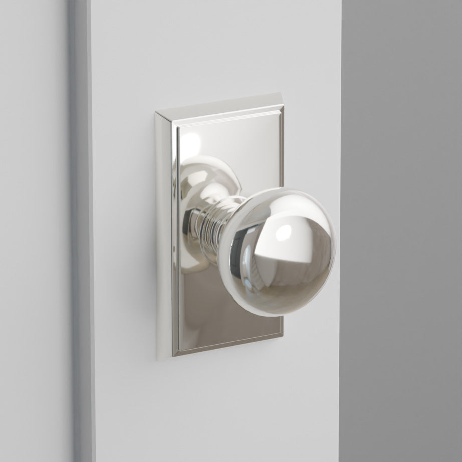 Providence Door Knob on Rectangular Rosette