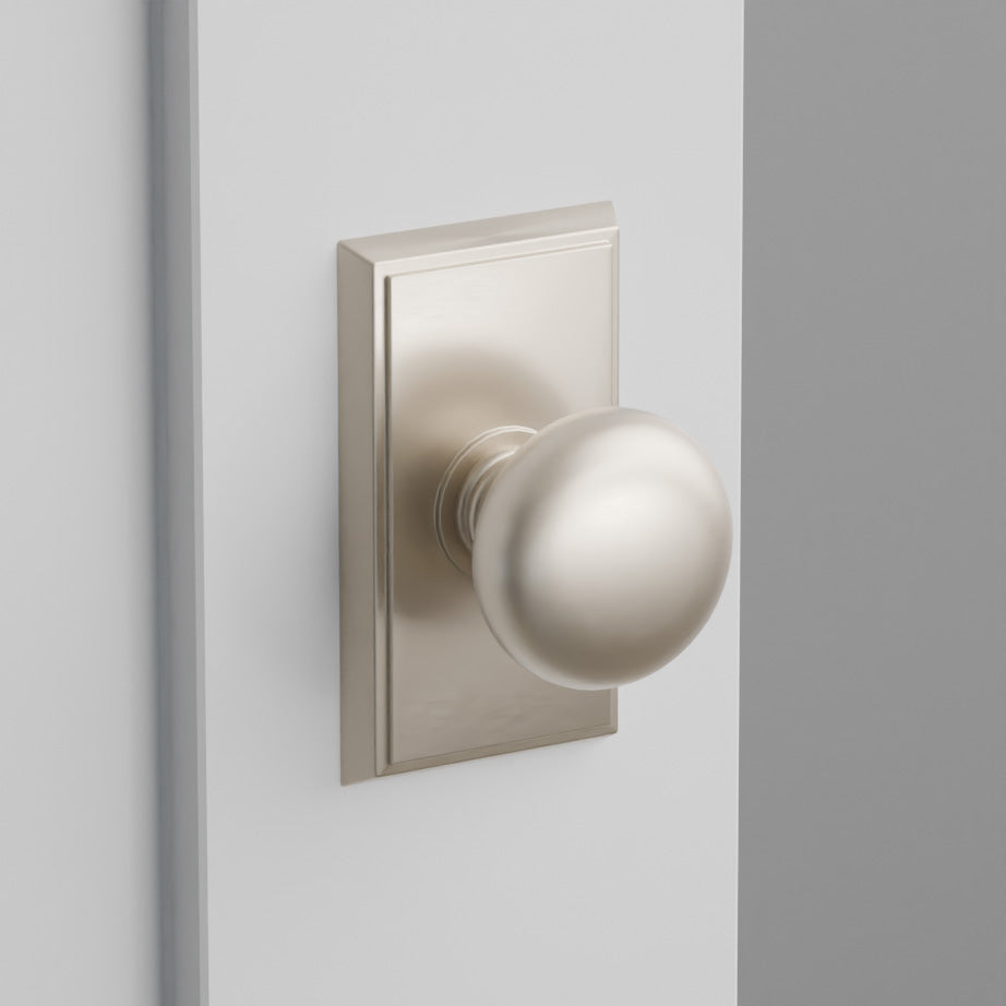 Providence Door Knob on Rectangular Rosette