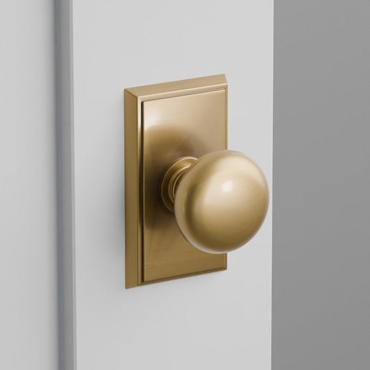 Providence Door Knob on Rectangular Rosette