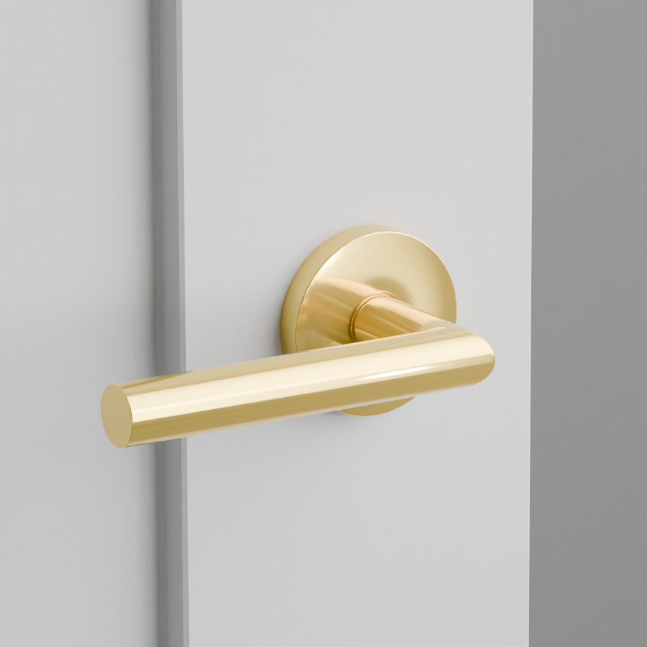 Stuttgart Door Lever on Disk Rosette
